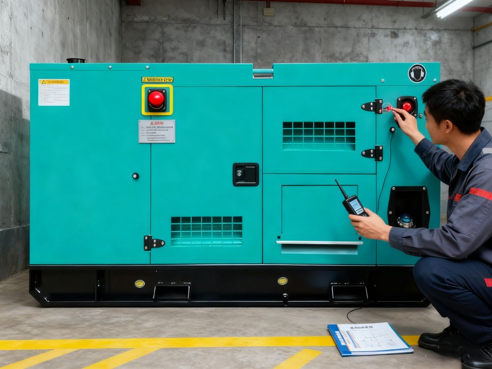 What are the requirements for an emergency stop button?